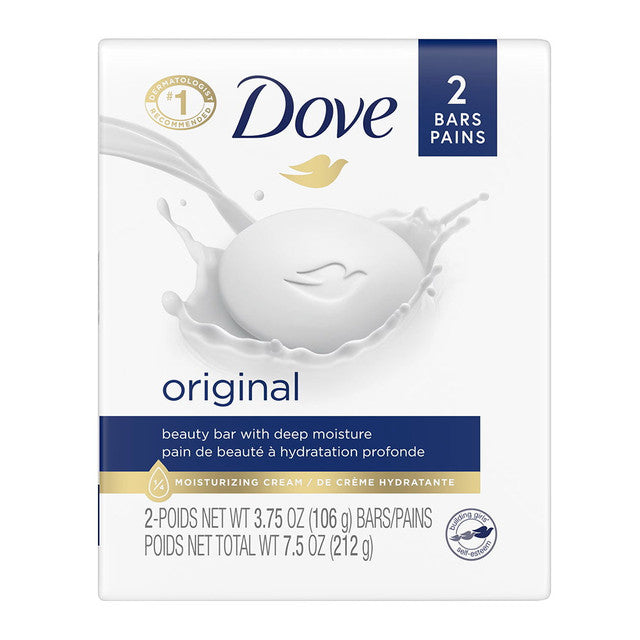 Dove Beauty Bar Gentle Skin Cleanser Original - 2X3.75 Oz