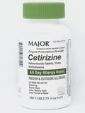 Major All Day Allergy Relief Cetirizine 10mg Hcl Tablets 500ct