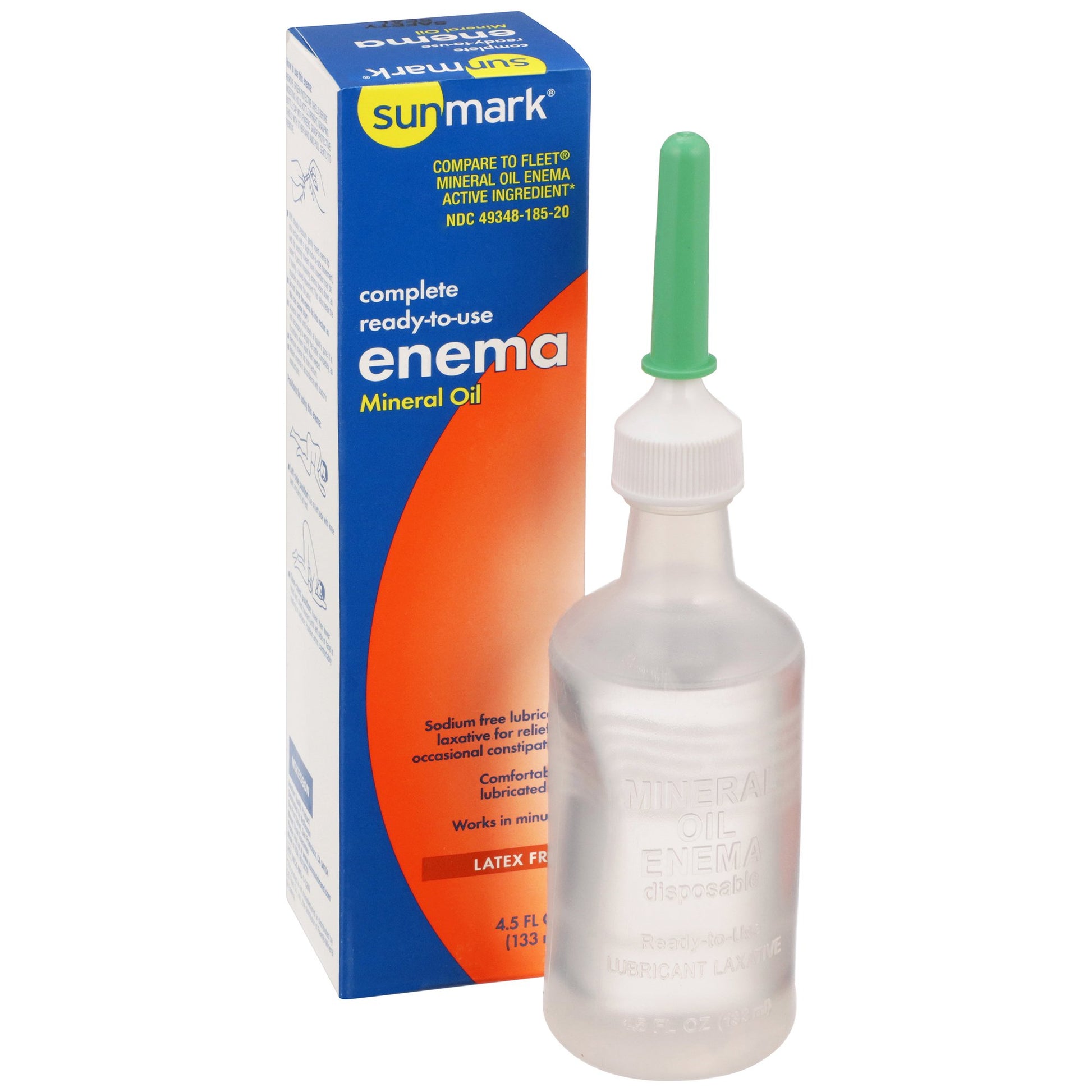 Enema sunmark? 4.5 oz. 100% Strength Mineral Oil USP