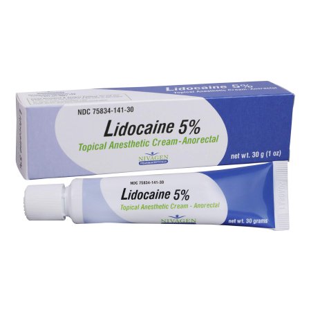 Lidocaine HCl 5% Cream 30 Gram