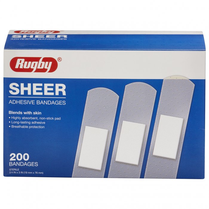 Sheer Adhesive Bdg 200 Bandage 200 By Major Pharma/Rugby USA
