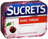 SUCRETS LOZ SR/THR W/CHERRY 18