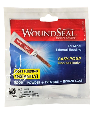 Wound Seal Powder Wound Seal 4 Tubes 1 Package NEW PACKAGING ARRIVING