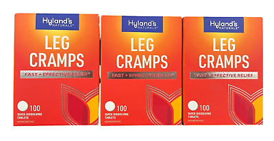 Hylands Leg Cramps w/ Homeopathic Quinine 100ct (3 Bottles)