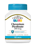 21ST CENTURY? CHROMIUM PICOLINATE 200 mcg