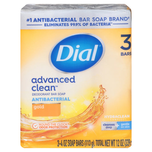 Dial Bar Soap, Deodorant, Antibacterial, Gold
