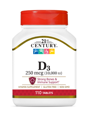 21ST CENTURY? VITAMIN D3 250 mcg