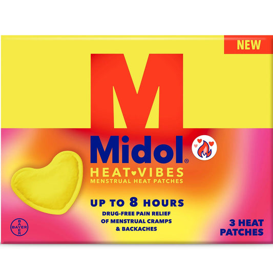 Midol Heat Vibes Long Lasting Menstrual Pain Relief Patch - 3 patches