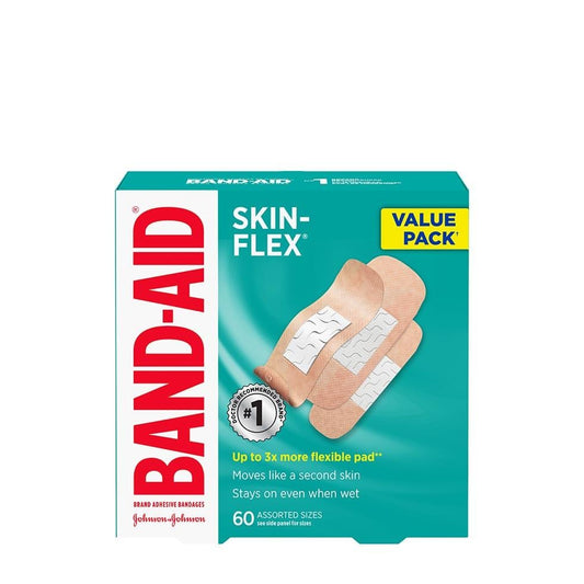 BAND-AID? SKIN-FLEX? Bandages Value   , Assorted Sizes, 60 Count

