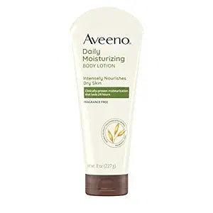 Aveeno Daily Moisturizing Body Lotion, Fragrance-Free, 8 Fl Oz