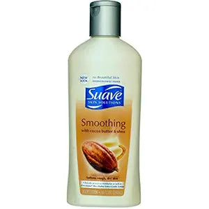 Suave Smoothing with Cocoa Butter & Shea Body Lotion, 10 Fluid Ounce