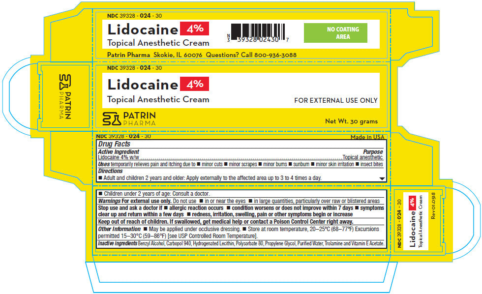 LIDOCA 4% CRM TUBE PATR 30G