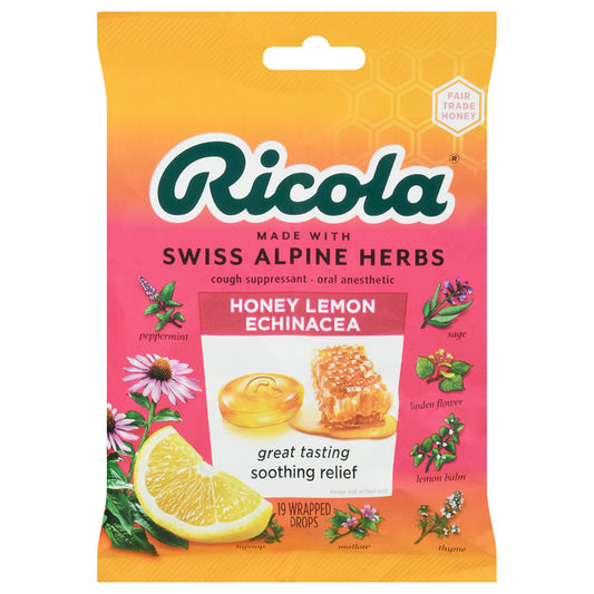 Ricola Cough Drops, Honey Lemon Echinacea