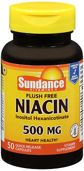 Sundance Flush Free Niacin 500 mg Capsules