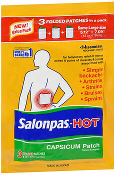 SALONPAS HOT CAP PATCH 3CT