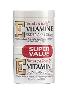 Fruit of the Earth Vitamin-E Cream 4 Ounce Jar