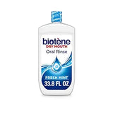 biot?e Oral Rinse Mouthwash for Dry Mouth, Breath Freshener and Dry Mouth Treatment, Fresh Mint - 33.8 fl oz