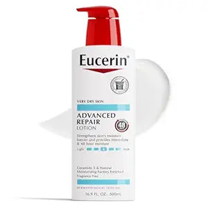 Eucerin Advanced Repair Body Lotion for Very Dry Skin, Unscented Lotion Formulated with Ceramides, 16.9 Fl Oz Bottle
