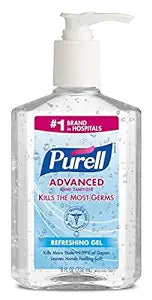 Advanced Hand Sanitizer Gel, Original, 8-oz. Pump