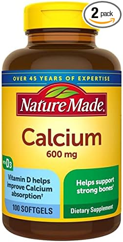 Nature Made Calcium 600 mg With Vitamin D Liquid Softgels 100 ea