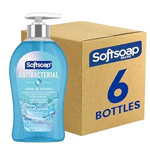 Softsoap Clean & Protect Antibacterial Liquid Hand Soap, Cool Splash Hand Soap, 11.25 Ounce