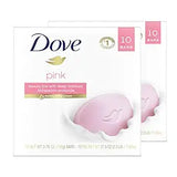 Dove Beauty Bar For Softer Skin Pink More Moisturizing Than Bar Soap 3.75 oz 20 Bars