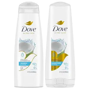 Dove Shampoo and Conditioner Set - Nourishing Secrets Coconut Shampoo and Conditioner, Hydrating Shampoo for Dry Hair, Frizz Control, 12 Oz