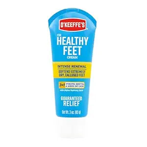 O'Keeffe's Healthy Feet Intense Renewal Cream with Alpha Hydroxy Acid, Softens and Exfoliates Extremely Dry, Callused Feet, 3oz Tube (   1)