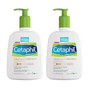 Cetaphil Advanced Relief Lotion with Shea Butter, 16 oz, For Dry, Sensitive Skin, 48-Hr Moisture, Restores Skin Barrier, Fragrance Free, Dermatologist Recommended Sensitive Skincare Brand