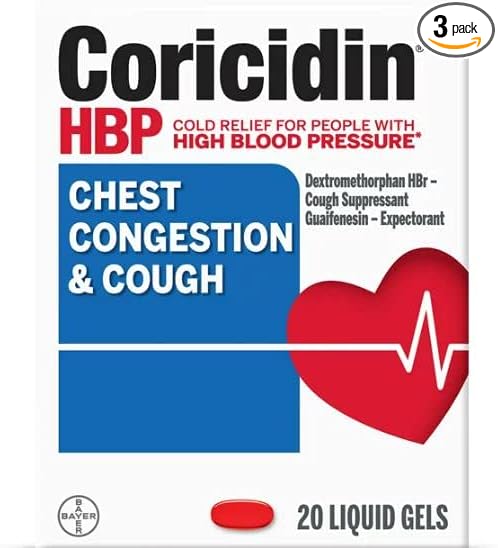 Coricidin HBP Chest Congestion & Cough Liqui-Gels 20 CP - 