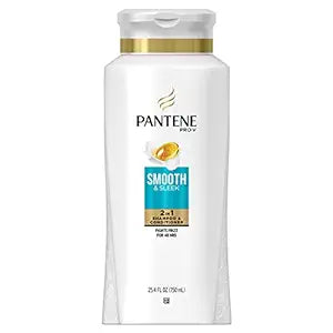 Pantene Smooth & Sleek 2-in-1 Shampoo & Conditioner, 25.4 fl oz