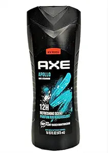 AXE Body Wash for Men, Apollo 16 oz, 4 Count