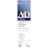 A+D Zinc Oxide Diaper Rash Cream with Aloe, 4 Ounces Each