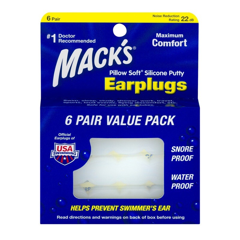 Mack's Earplugs Pillow Soft 6 pair