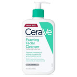 CeraVe Foaming Facial Cleanser | Daily Face Wash for Oily Skin with Hyaluronic Acid, Ceramides, and Niacinamide| Fragrance Free | 16 Fluid Ounce