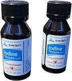 Swan Iodine Tincture First Aid Antiseptic 2% Iodine USP, 1 Oz Bottle, 2,4 or 6 