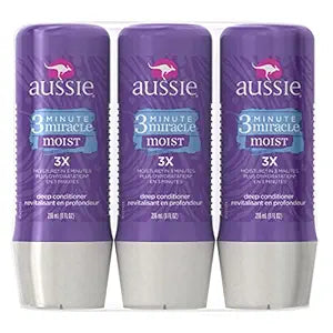 Aussie 3 Minute Miracle Moist Deep Conditioning Treatment, Detangler, 8 Fluid Ounces