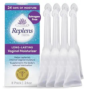 Replens Long-Lasting Vaginal Moisturizer, 8ct with single-use applicator
