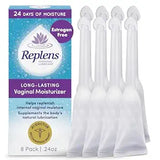 Replens Long-Lasting Vaginal Moisturizer, 8ct with single-use applicator
