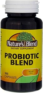 Nature's Blend Probiotic Blend 2 Million Cfu 100 Caps, white