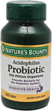 Nature's Bounty Probiotic Acidophilus Tablets, 120 Count