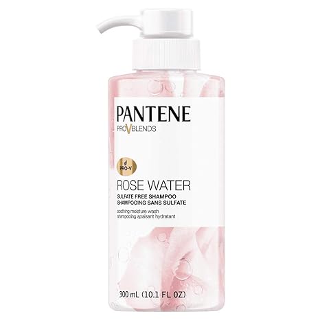 Pantene Pro V Blends Rose Water Sulfate Free Soothing Moisture Wash Shampoo