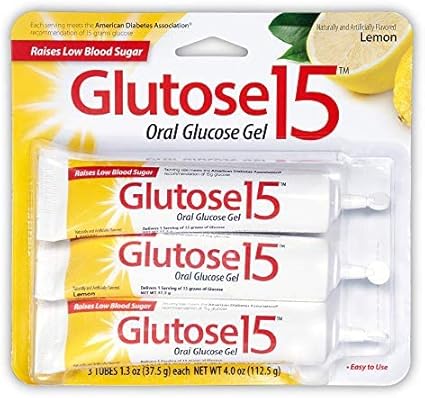 Glutose 15 - Glucose - 15 Gram Gel Lemon -  McK