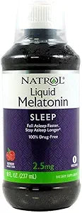 Natrol Melatonin Liquid, 2.5mg, 8oz; with Cup