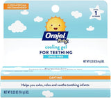 Orajel Baby Daytime Cooling Gel for Teething, Drug-Free, 1 Pediatrician Recommended Brand for Teething*, One .33oz Tube