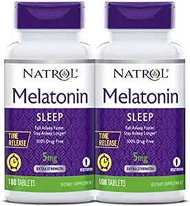 Natrol Melatonin Time Release 5mg Tablets 100 ea