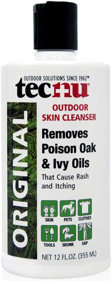 Tecnu Original Poison Oak & Ivy Outdoor Skin Cleanser, 12 Fl Oz, First Step in Poison Ivy Treatment, Removes Rash Causing Oils from Skin, Gear, Clothing, Tools and Removes Skunk Odor from Dog Fur
