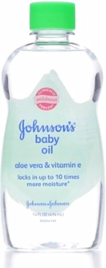 JOHNSON'S Baby Oil, Aloe Vera & Vitamin E 14 oz