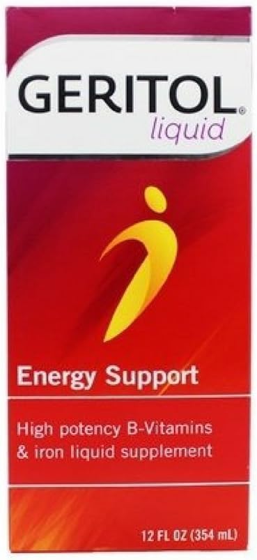 Geritol Liquid Energy Support B-Vitamins 12 oz