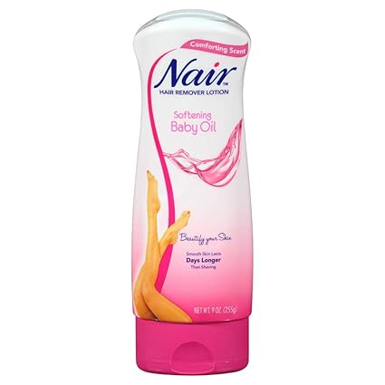 Nair Hair Remover Lotion For Body & Legs, Baby Oil 9 oz